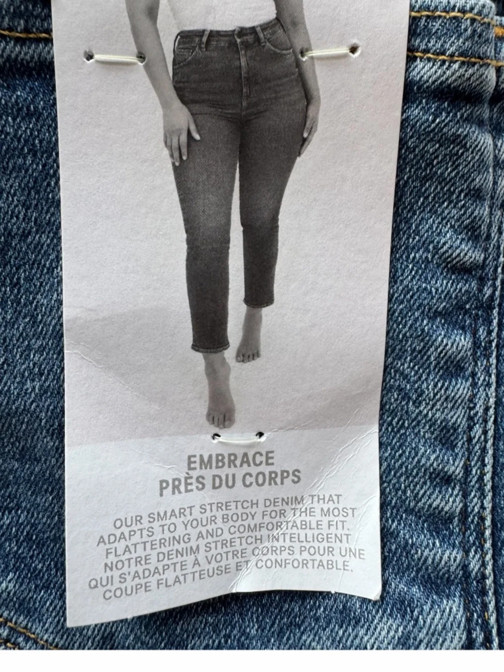 H&M Conscious Slim High Waist Ankle Jeans Medium Wash Size 2 NWT